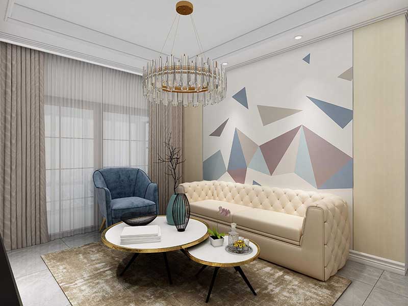 廣州北歐風格出租屋翻新案例_廣州96平米房子裝修設(shè)計方案(圖1)